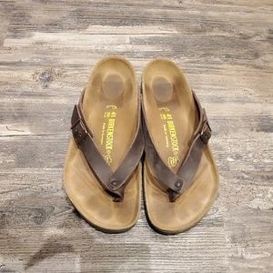 Size 41 Brown Birkenstock Flip Flops